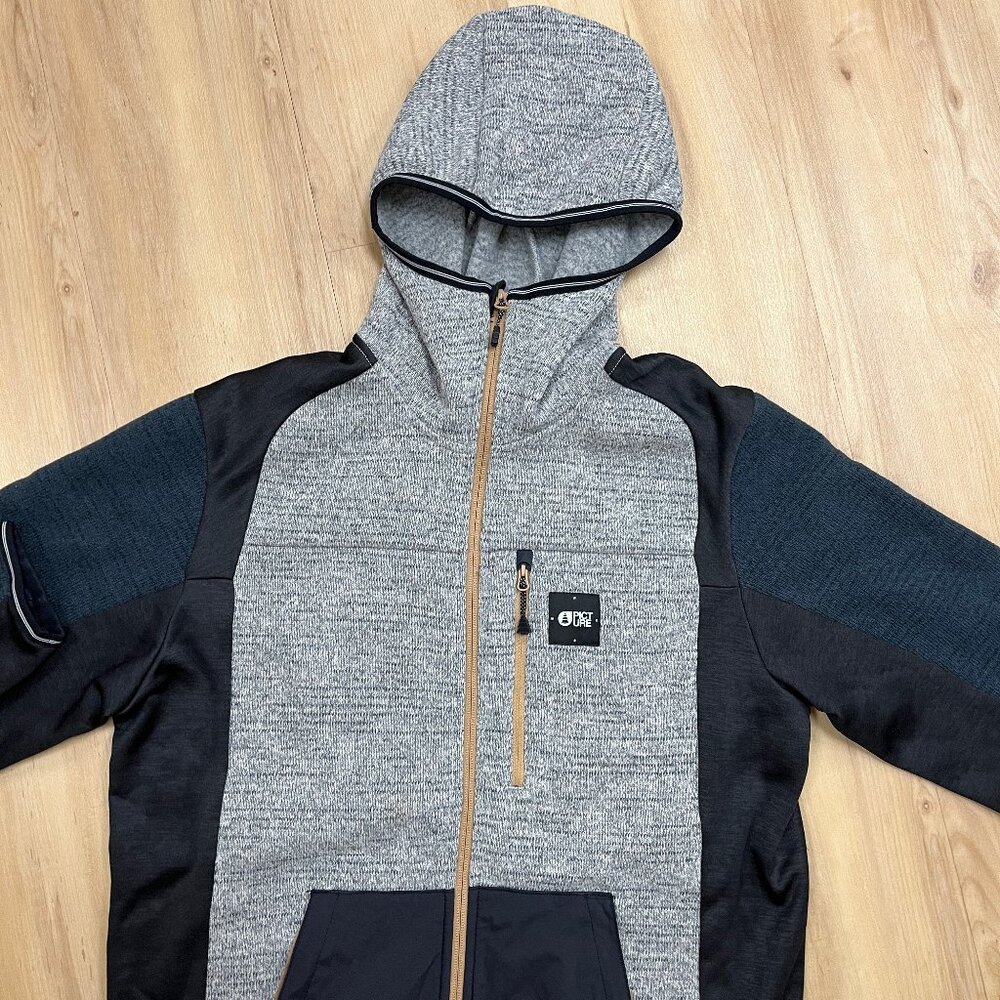 Picture Organic Hooded Jacket Sweater Full Zip Fleece Skiing Skiiware Gorpcore